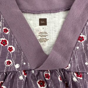 Tea Collection Purple Floral Kids Dress
